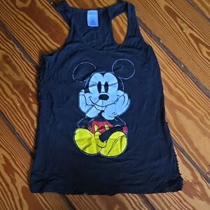 Disney White Fabric Tag with Silver Logo